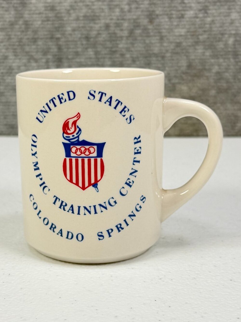 Vintage USA Olympic Training Center Colorado Springs Mug Team USA Olympics 1980s